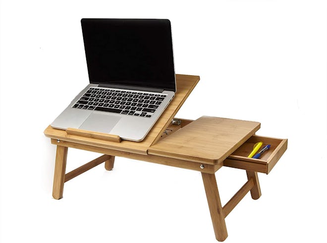 Mind Reader Laptop Lap Desk Flip Top with Drawer