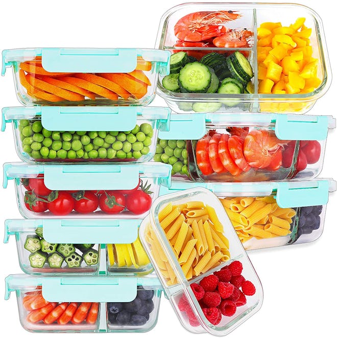 Bayco Glass Meal Prep Containesr (Set Of 9)