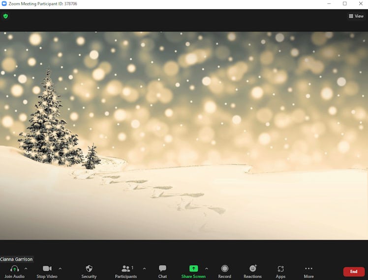 These holiday Zoom backgrounds include pretty illustrations.