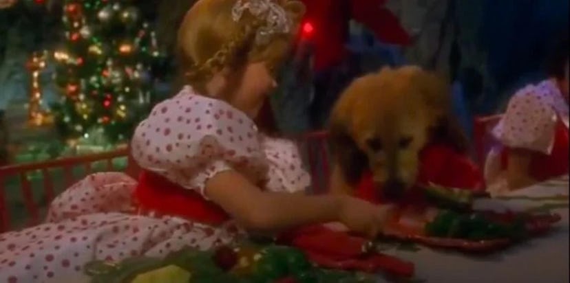 Cindy Lou Who’s dinner plate of green eggs and ham in 'How The Grinch Stole Christmas'. 
