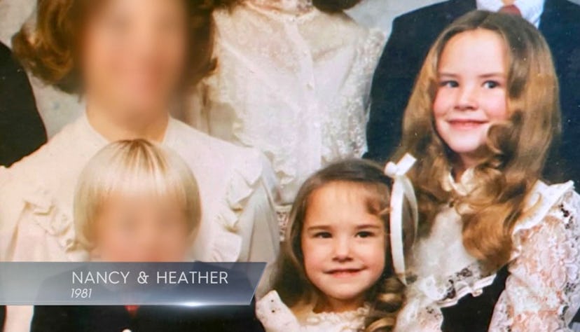 Heather Gay and her sister Nancy in a 1981 family photo shown on 'RHOSLC'