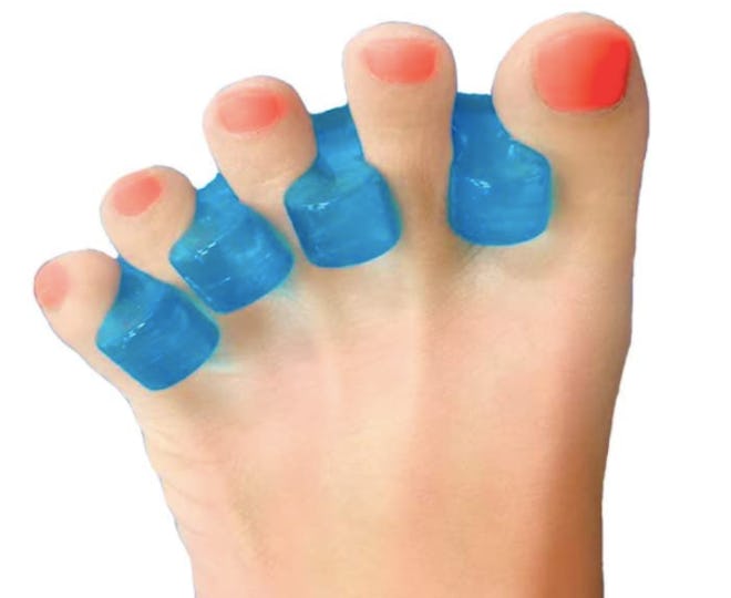 One Pair Yoga Toes Blue Toe Stretcher & Toe Separator
