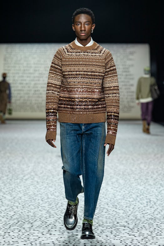 Dior men's fall 2022 sweater look