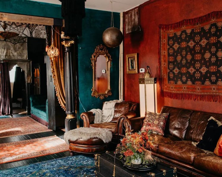 These TikTok home decor trends for 2022 on Airbnb include gothic touches and cottagecore.