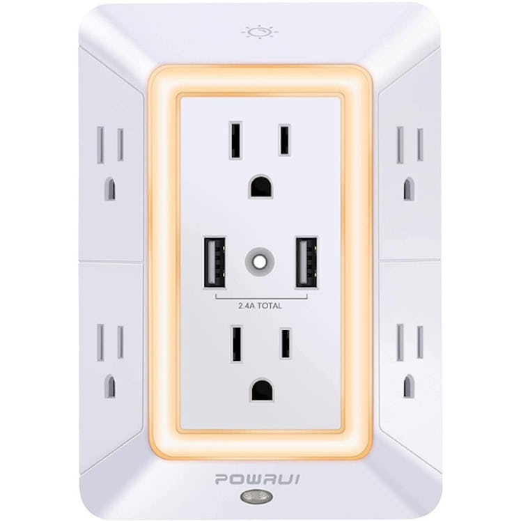 POWRUI 6-Outlet Extender Wall Charger