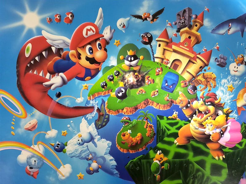super mario 64 licensed puzzle art