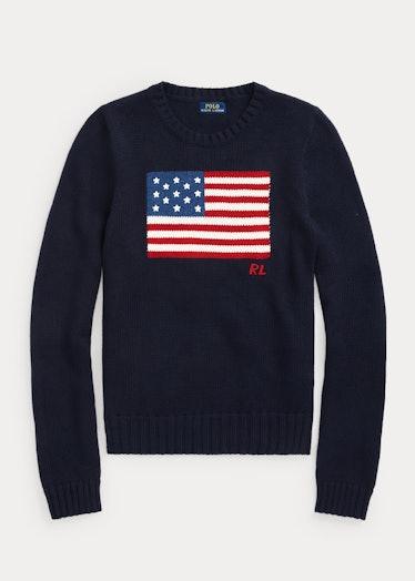 Polo Ralph Lauren American flag sweater.