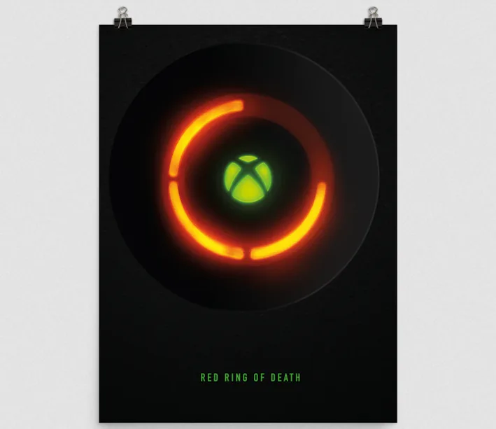 Relive disappointment with this official Xbox 'Red Ring of Death' poster