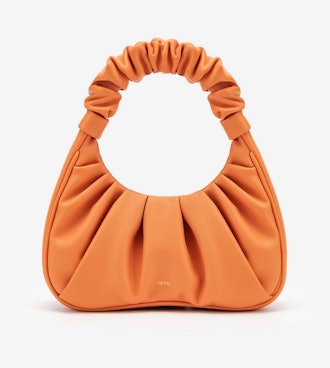 JW Pei's orange Gabbi ruched bag