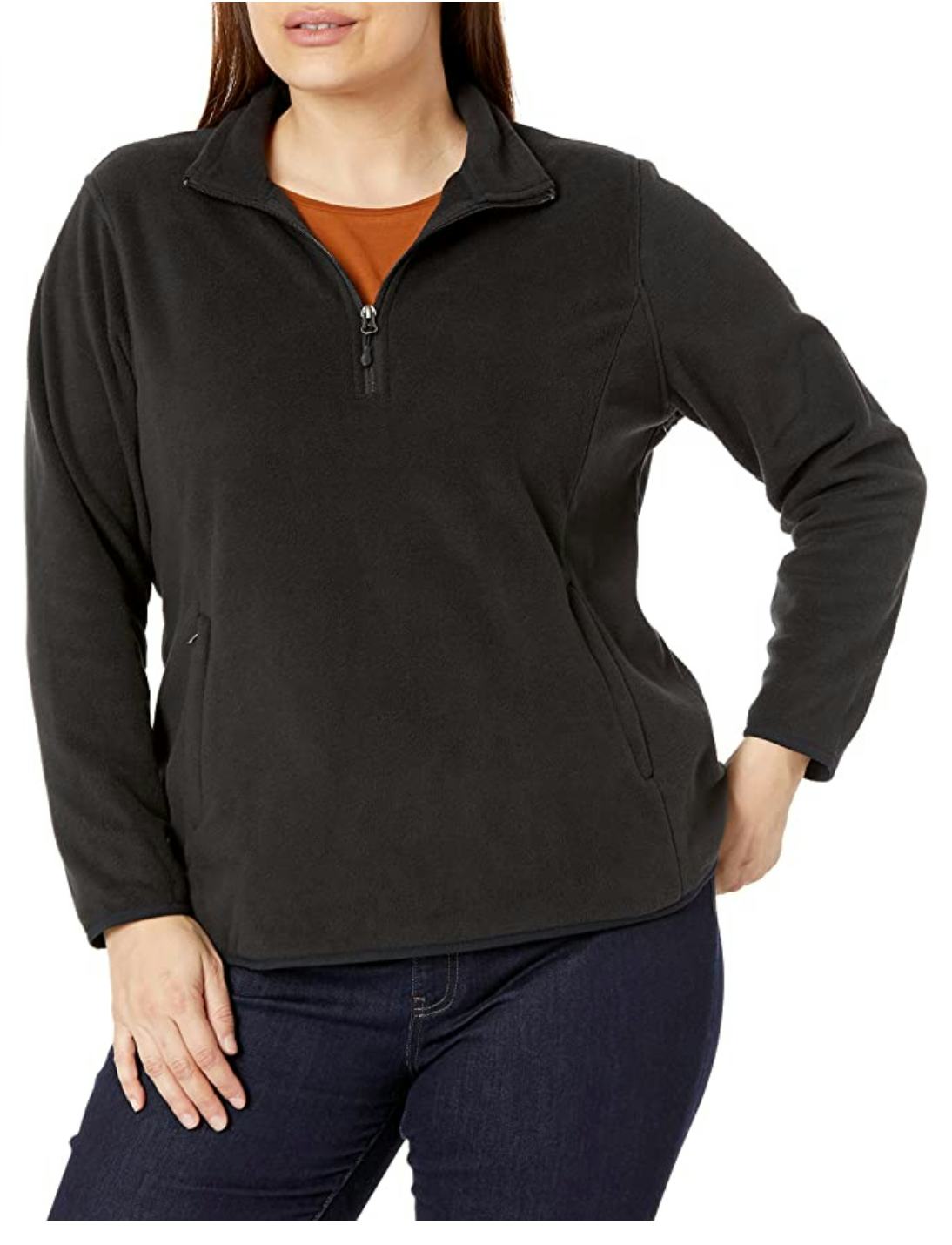 Amazon Essentials Plus Size Long-Sleeve Fleece Jacket