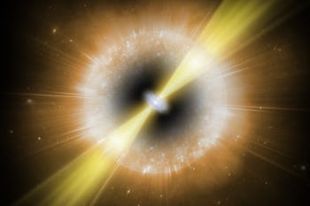 An artist’s impression of the mysterious burst AT2018cow.