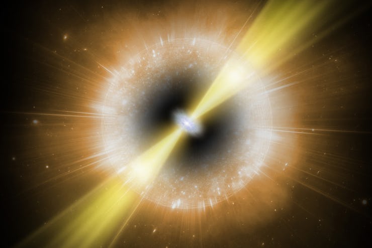 An artist’s impression of the mysterious burst AT2018cow.
