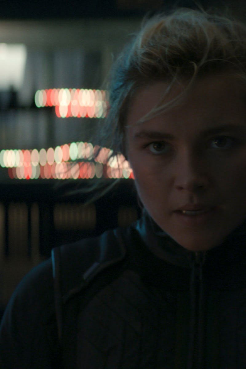 Florence Pugh as Yelena Belova in Hawkeye episode 5