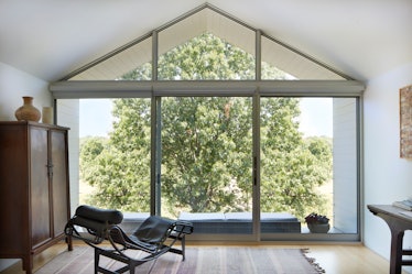 the interior of a modernist home