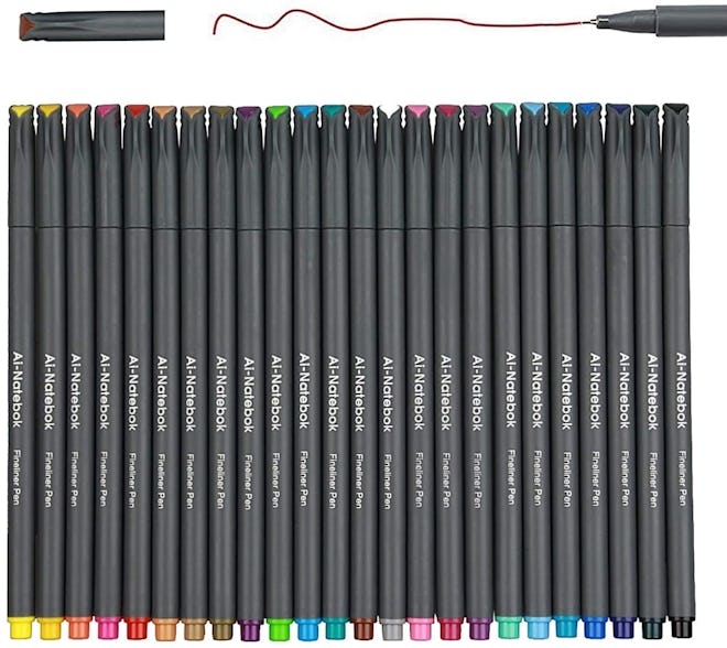 Ai-Natebok Fineliner Color Pens Set (24-Pack)