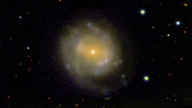 AT2018cow appears to the right of a galaxy