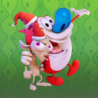 Ren & Stimpy Christmas skin