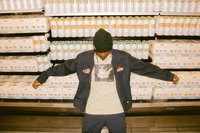 Travis Scott drinking Cacti 