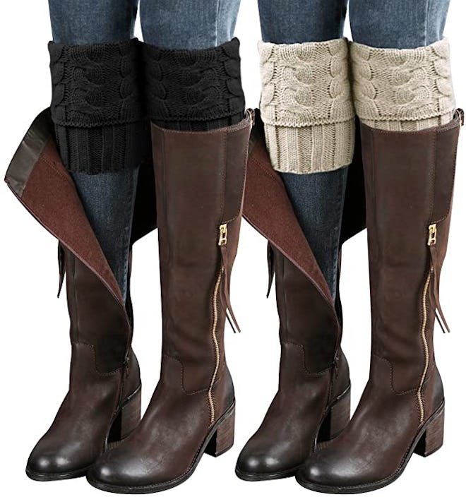 Loritta Cable Knit Boot Cuffs (2-Pack)