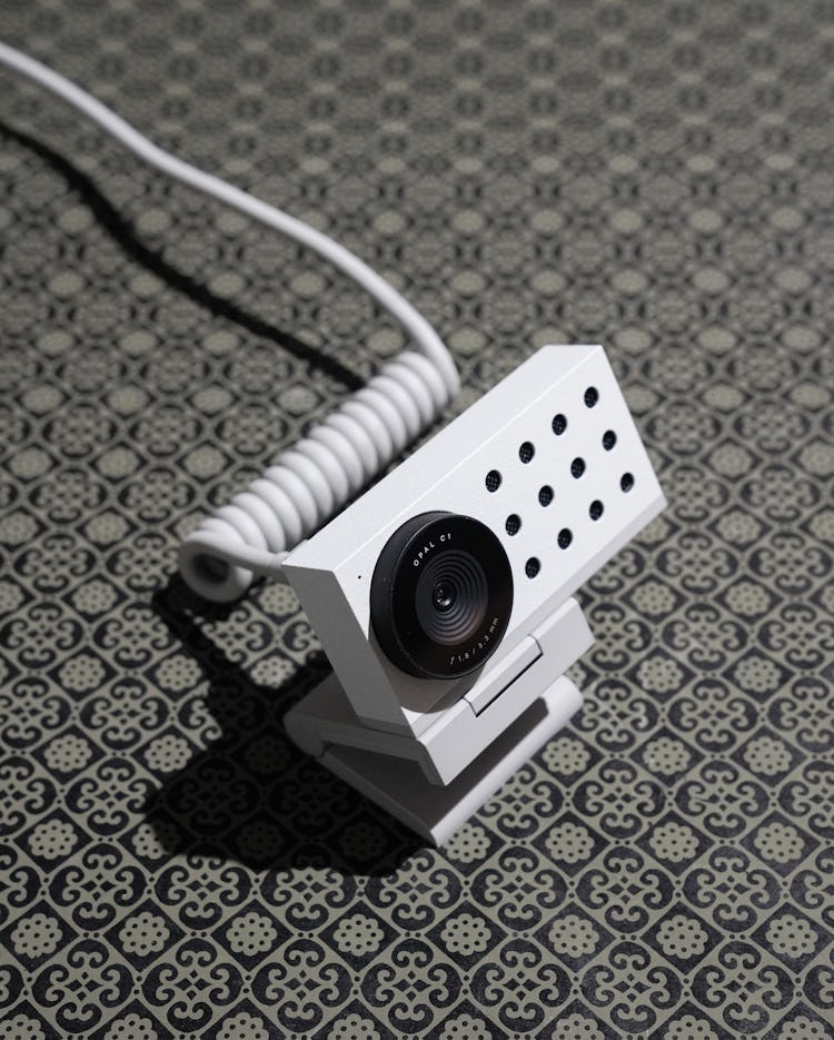 The Opal C1 webcam comes in white or black.