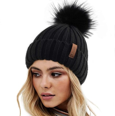FURTALK Winter Knitted Beanie Hat