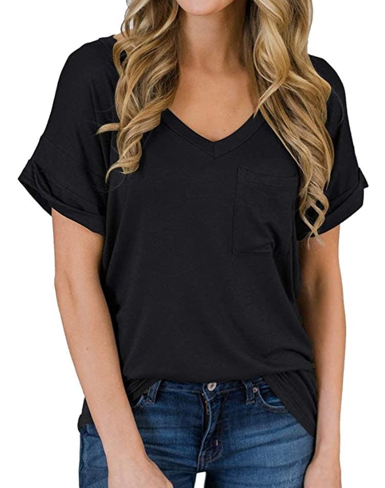 MIHOLL Short Sleeve V-Neck Shirt