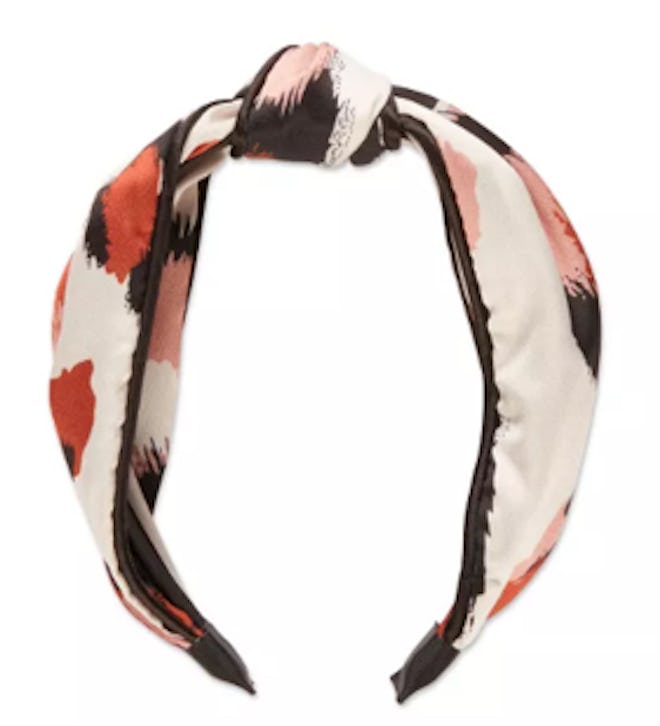 Fashion Turban Knotted Headband - Neutral Print