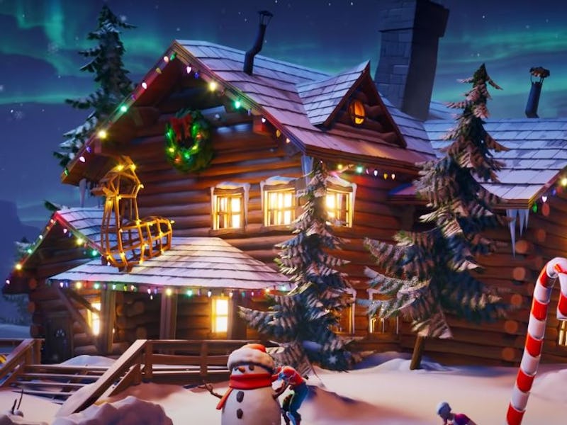 fortnite winterfest christmas house