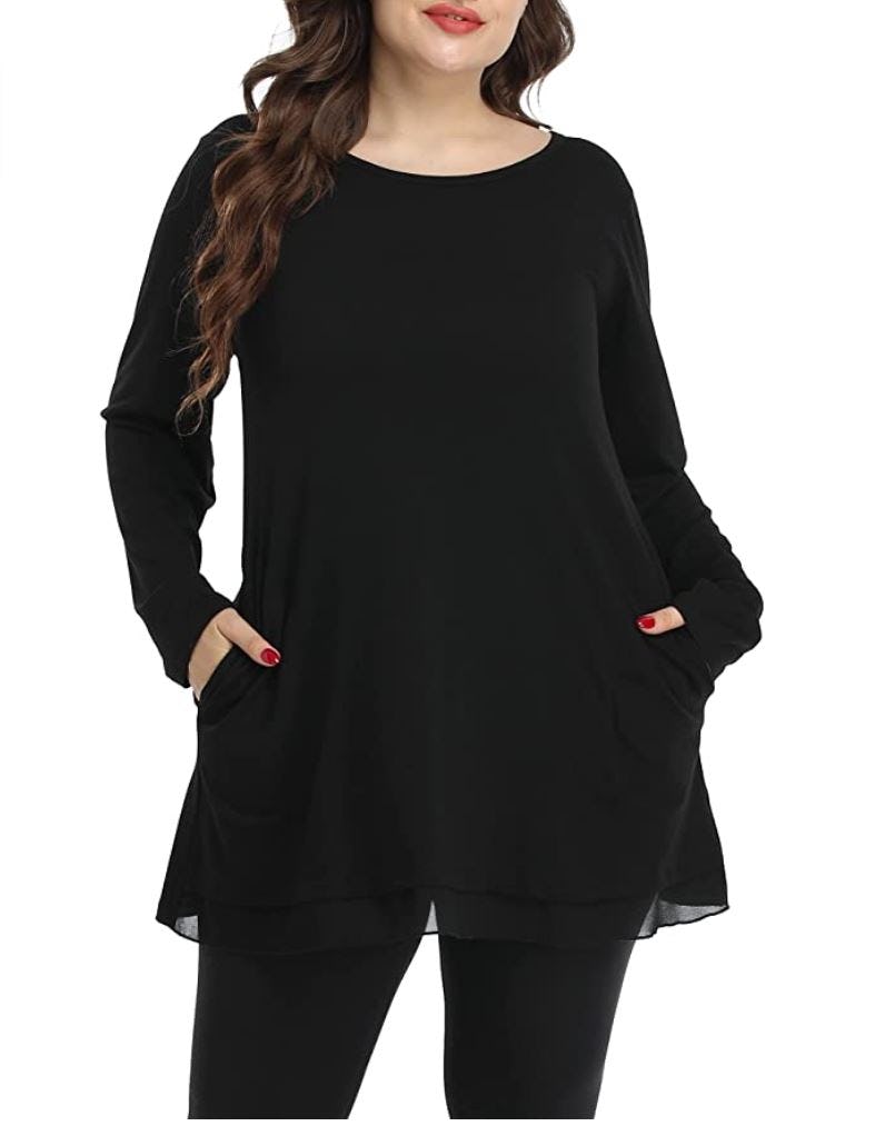 Shiaili Plus Size Long Tunic