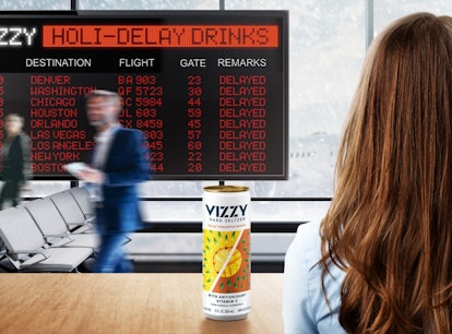 How to get free Vizzy Hard Seltzer for holiday 2021 flight delays.