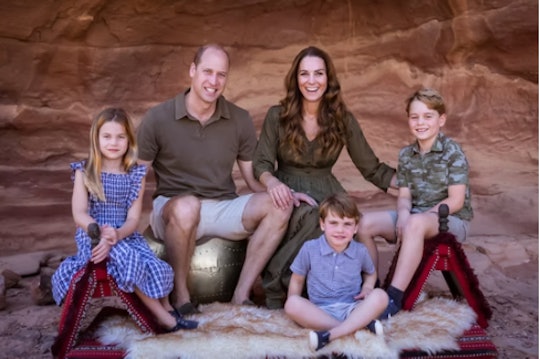 The Duke and Duchess of Cambridge Christmas Portrait.