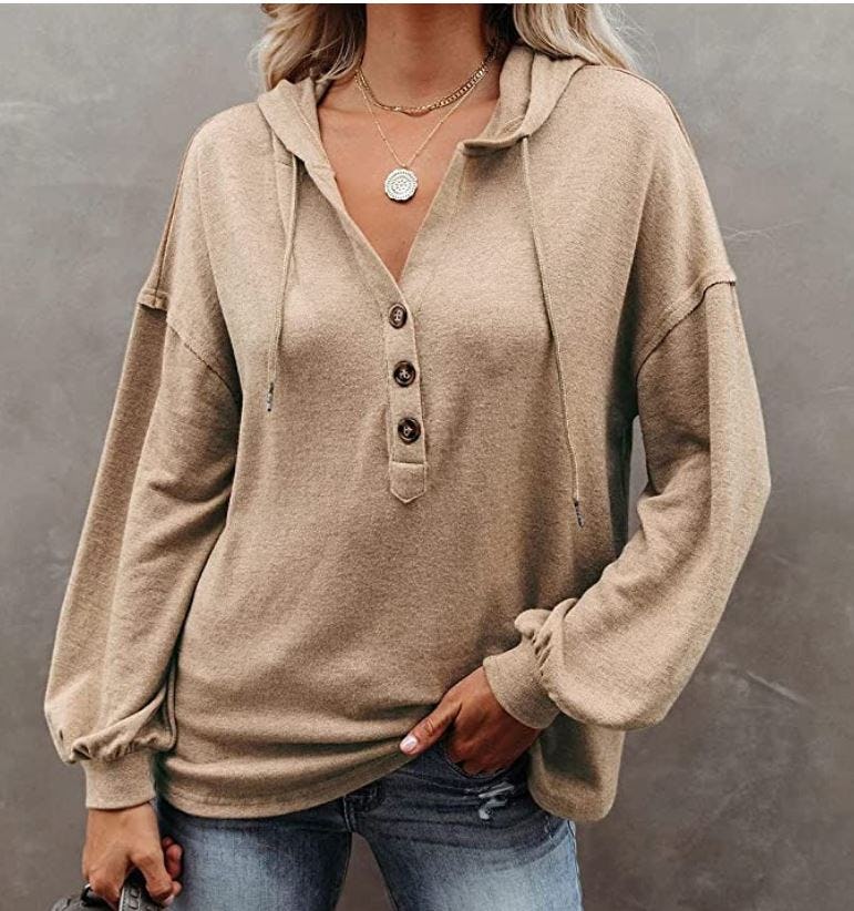 JAWINT Loose Hooded Long Sleeve