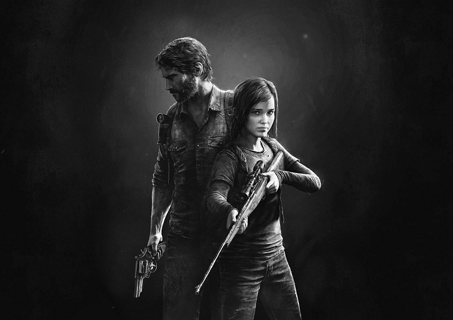 concept art of Ellie and Joel from The Last of Us