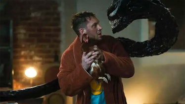 Eddie Brock (Tom Hardy) and Venom in the Venom: Let There Be Carnage.