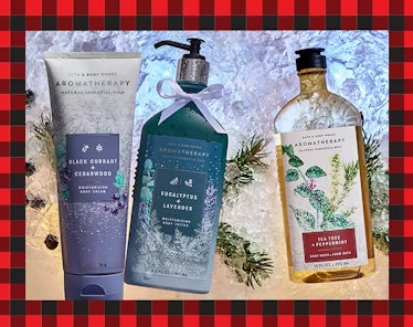 Three of Bath & Body Works' aromatherapy products.