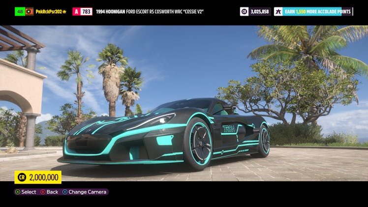 forza horizon 5 Rimac Concept 2