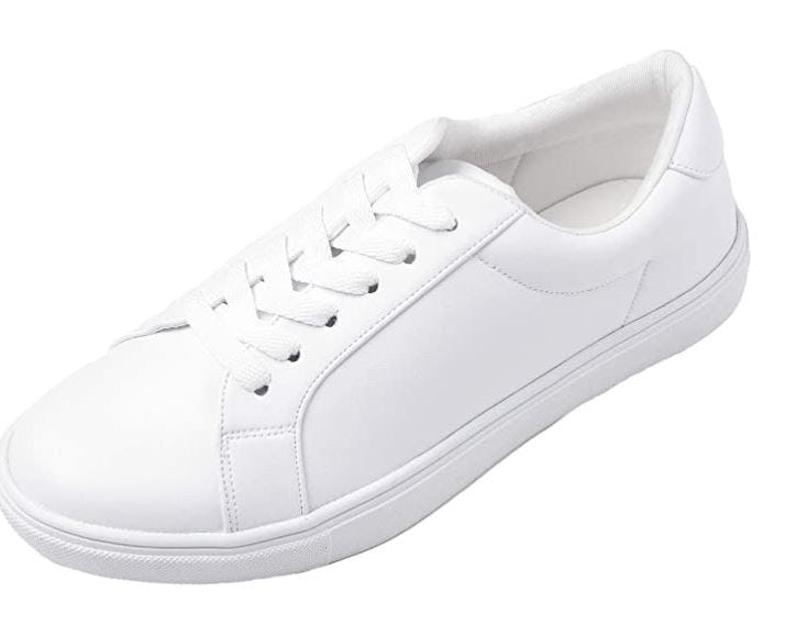 Feversole PU Leather Lace-Up Sneaker