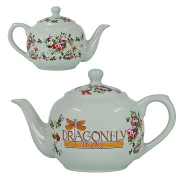 This Dragonfly Inn teapot is available on the Warner Bros. Studio Tour online store.
