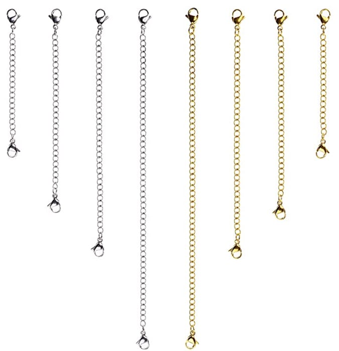 D-buy Stainless Steel Necklace Extender (8 Pieces)