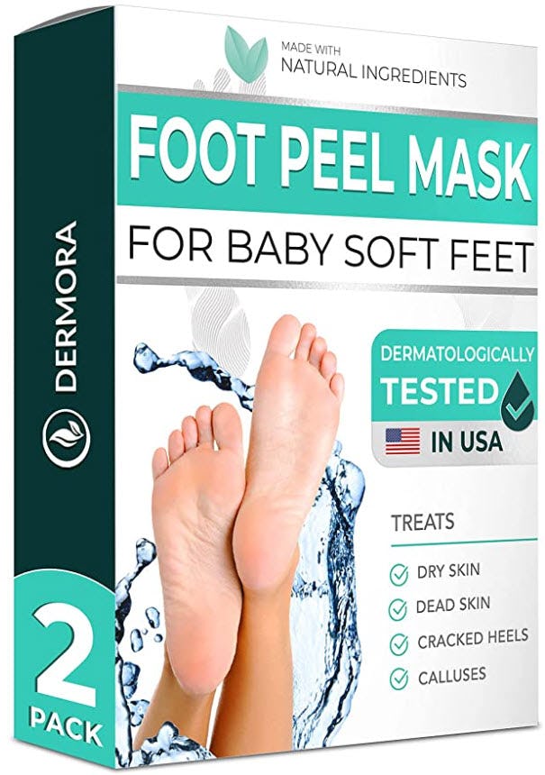 DERMORA Foot Peel Mask (2-Pack)