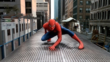 Tobey Maguire as Peter Parker/Spider-Man in director Sam Raimi’s superhero masterpiece, Spider-Man 2