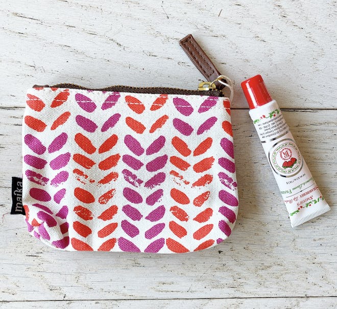 Coin Purse + Rosebud Lip Balm is a good stocking stuffer for tweens and teens