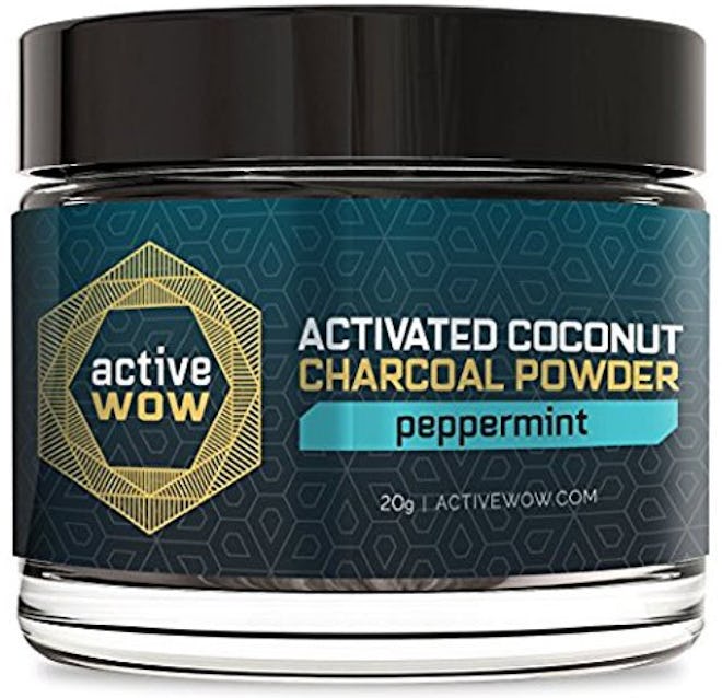 Active Wow Teeth Whitening Charcoal Powder Peppermint Toothpaste