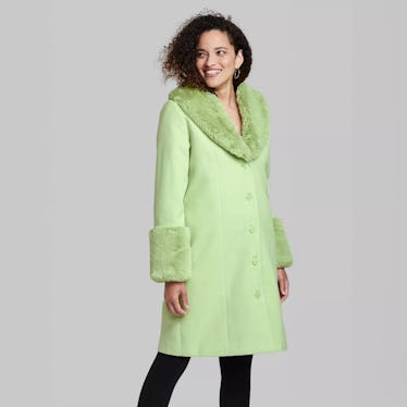 Wild fable faux fur top jacket