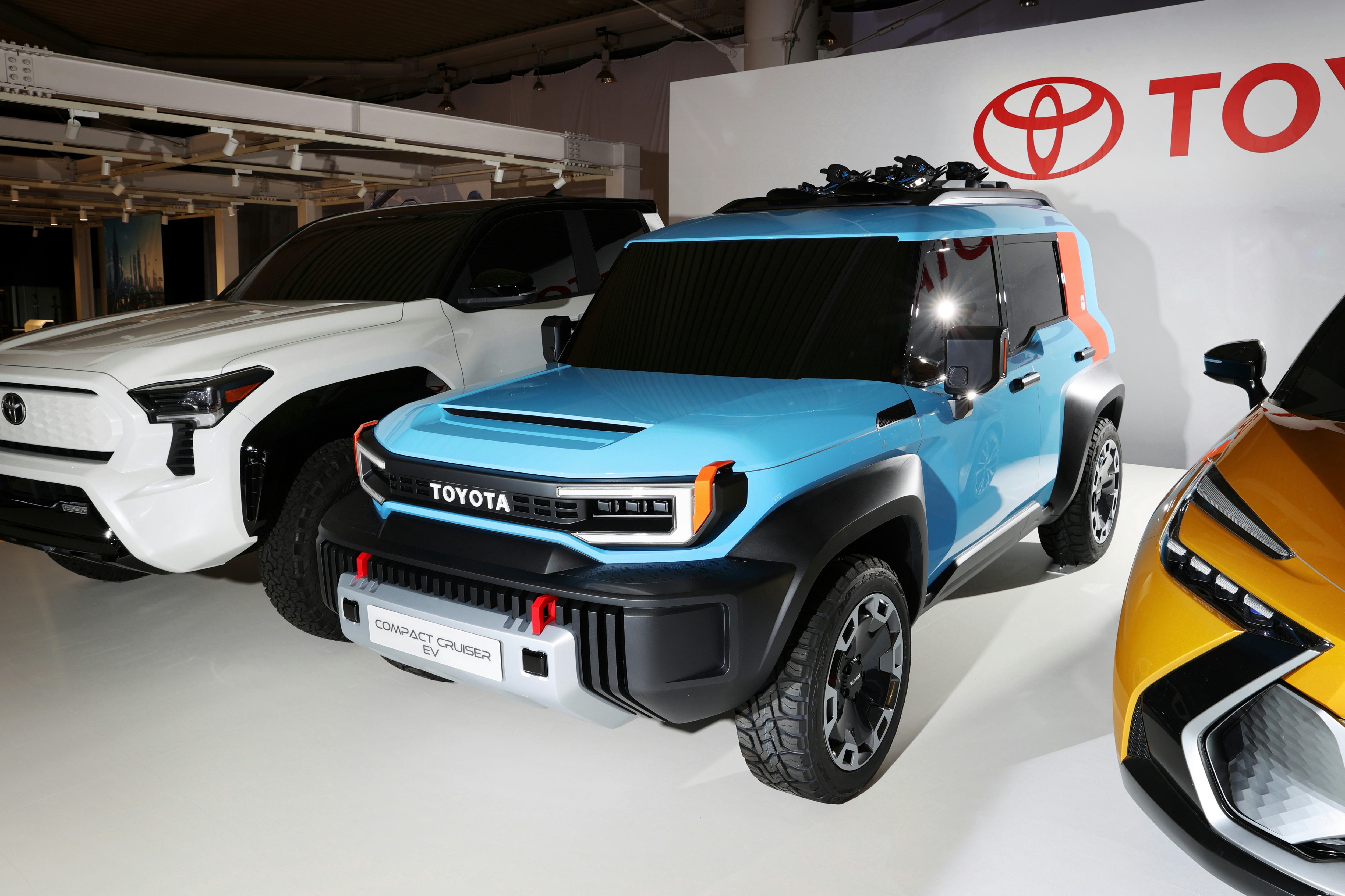 Toyota electric FJ Cruiser prototype. Electric vehicles. EVs. Automotive.