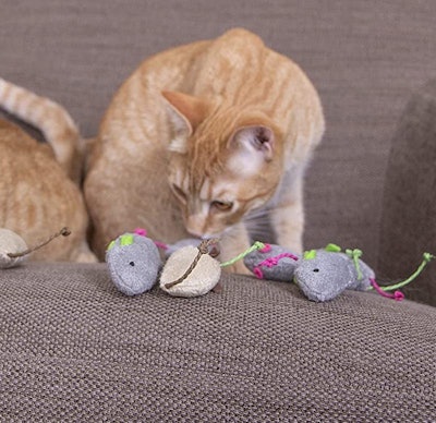 SmartyKat Skitter Critters Catnip Mice (10-Pack)