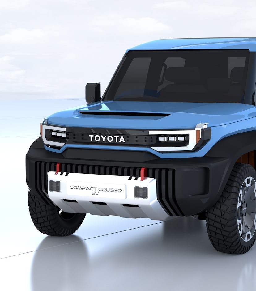Toyota electric FJ Cruiser rendering. Electric vehicles. EVs. Automotive.