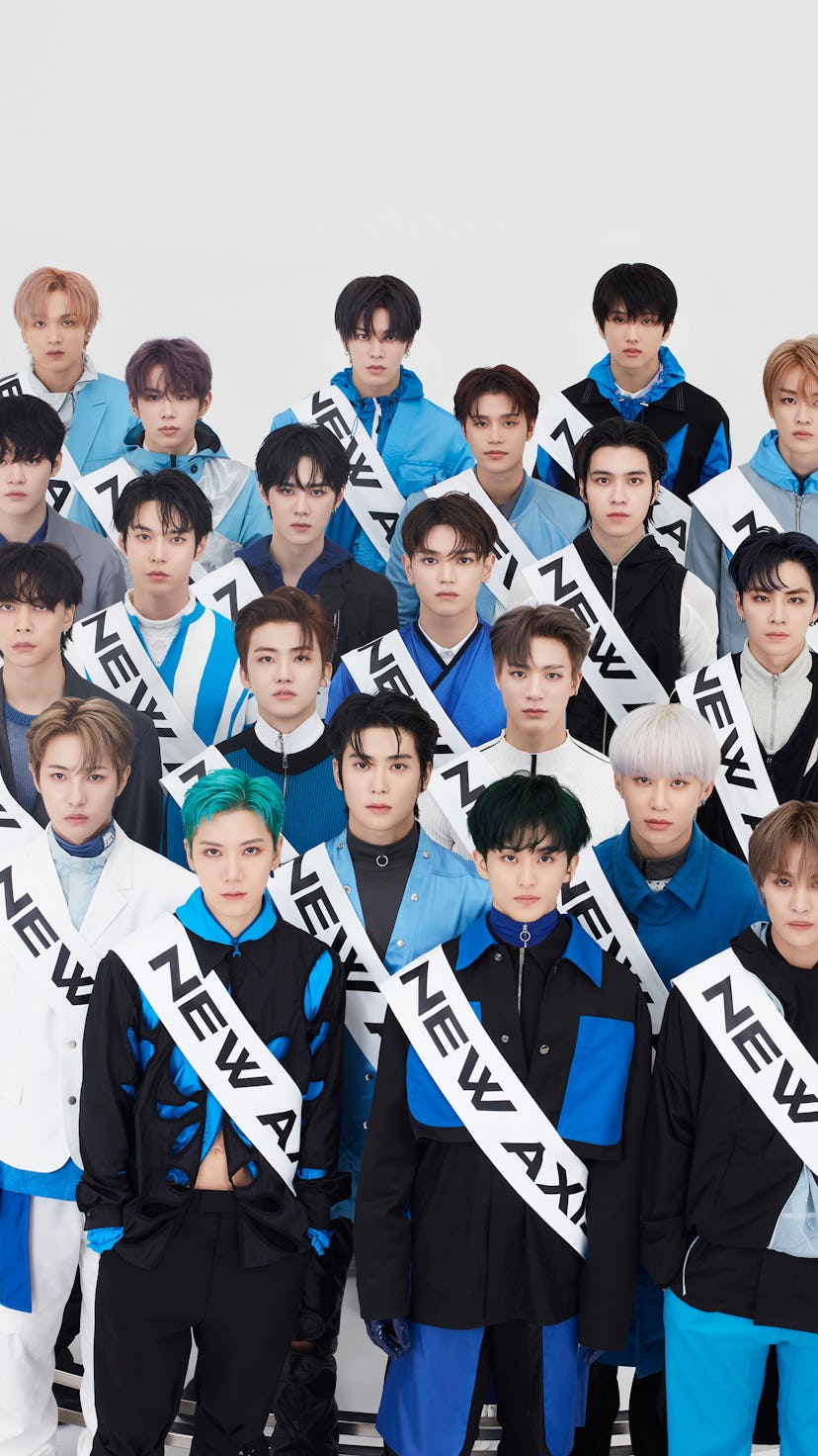 SOUNDCHECK featuring SM Entertainment’s behemoth boy band NCT wearing white stripes
