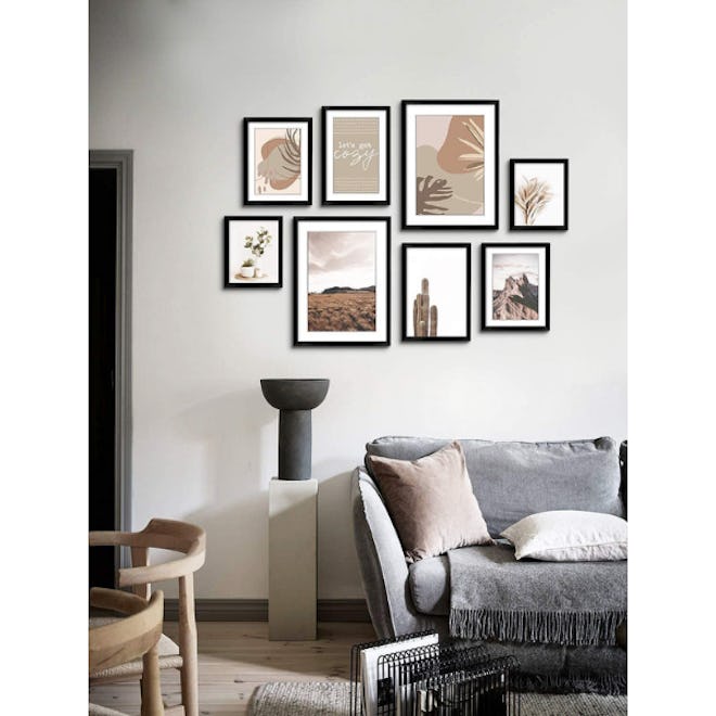 ArtbyHannah Modern Neutral Gallery Wall Frame Set (8-Pack)