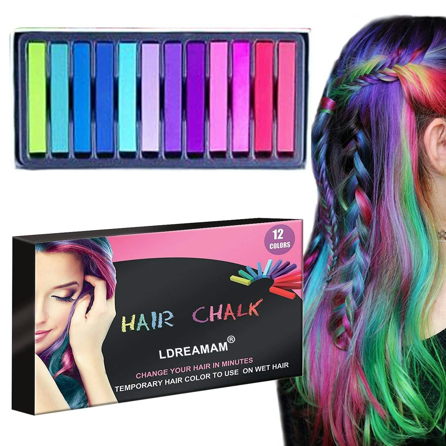 7 Temporary Hair Dyes For Dark Hair Without Bleaching